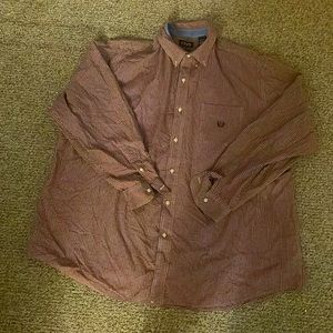 4xlt chaps red and white button down